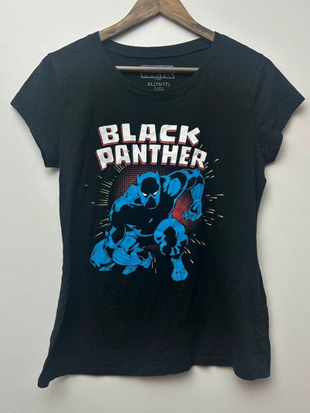 Marvel Black Panther Womens Juniors TShirt XL 15/17